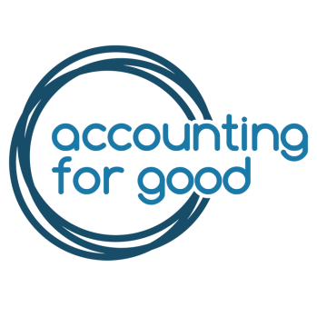 Accounting for Good logo. Overlapping circles with 'Accounting for Good' written in the middle.
