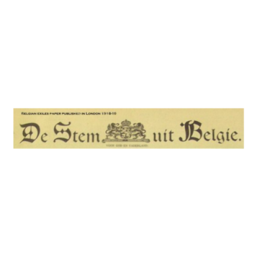 Masthead of an old Belgian Newspaper