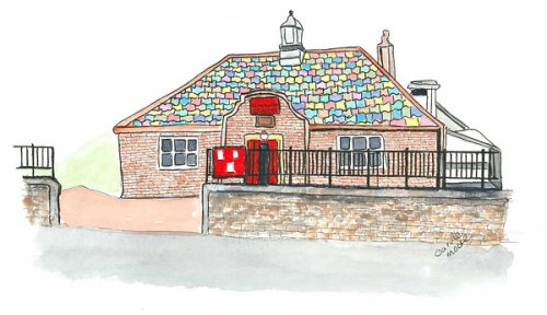 Pencil Drawing of Rowlands Gill Community Centre