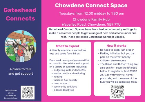Poster for Chowdene Connects 