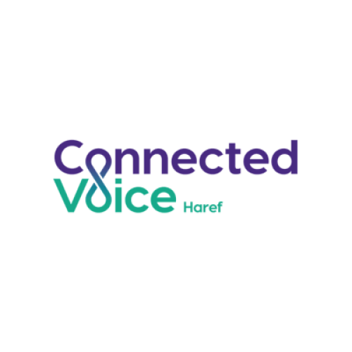 Logo reading - Connected Voice Haref