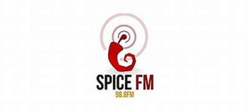 Spice FM logo. A chilli pepper with the text Spice FM and 98.8 FM