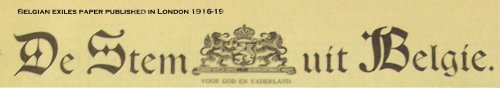 Masthead of an old Belgian Newspaper
