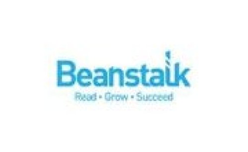 Beanstalk in blue text