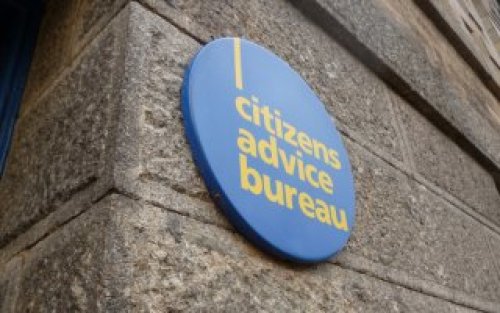 Citizens advice logo on a sign on the side of a building