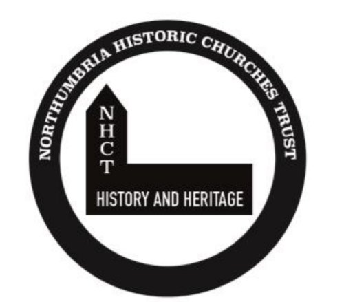 circle logo with a church inside, title text.