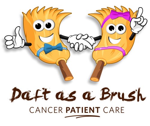 Daft as a Brush - 2 cartoon brushes holding hands 