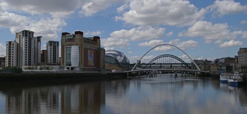 phot of the Newcastle Gateshead Quay side