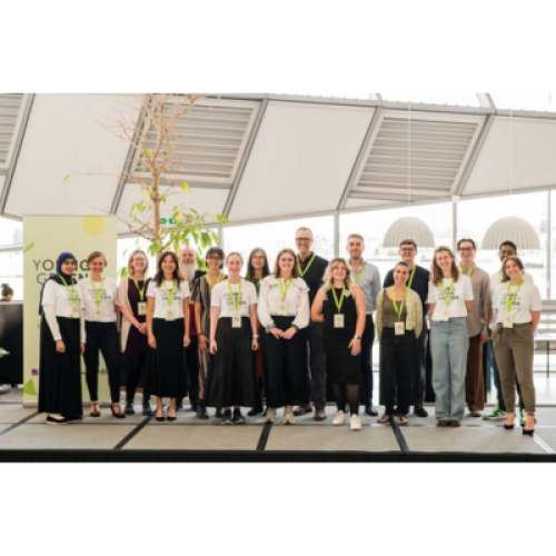 Group of volunteers at national celebration event