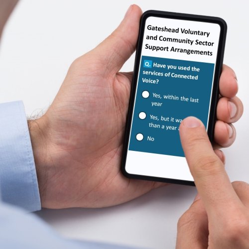 Gateshead VCS Support Arrangements Image of Mobile Phone Survey