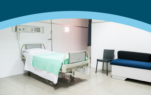 An image of a hospital bed