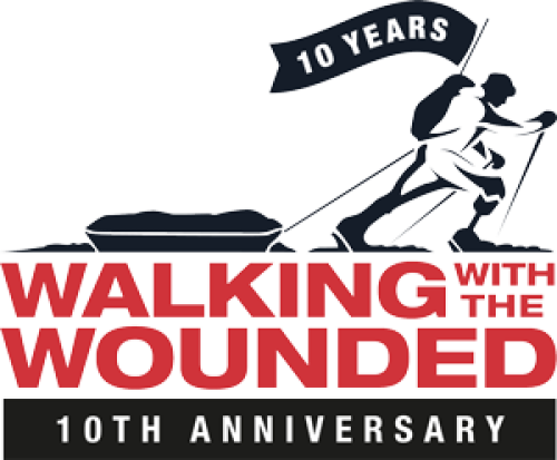 Walking with the wounded logo