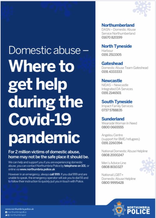 Domestic Abuse support poster