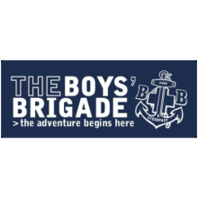 Logo reading "The Boys Brigade: the adventure begins here" 