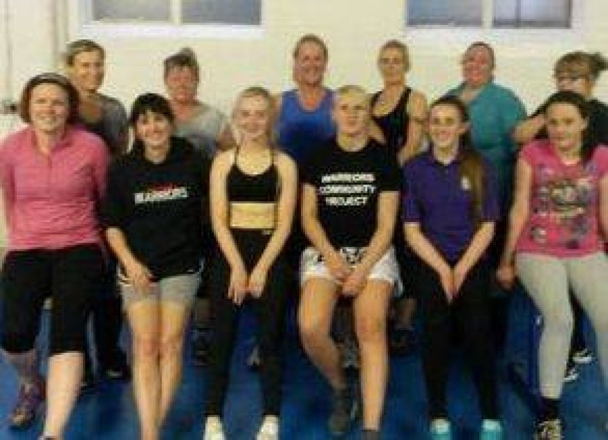 The ladies fitness team