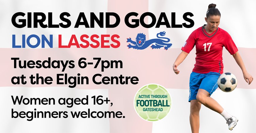 Girls and Goals Tuesdays 6pm-7pm at the Elgin Centre