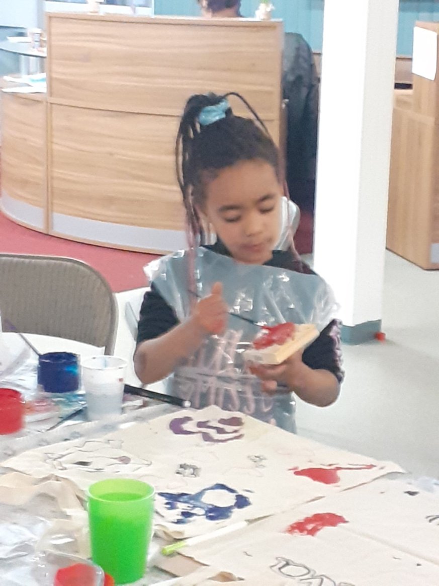 Enjoying our craft activities at Cornerstone Kidz