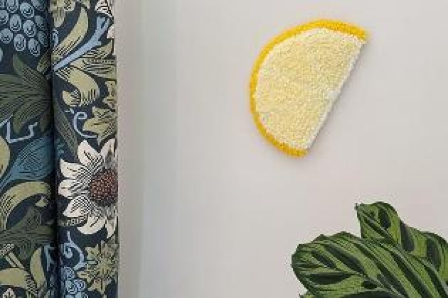 Emerald Explorers Summer Fruits Needle Punch workshop with Milly Radley at Blaydon Library