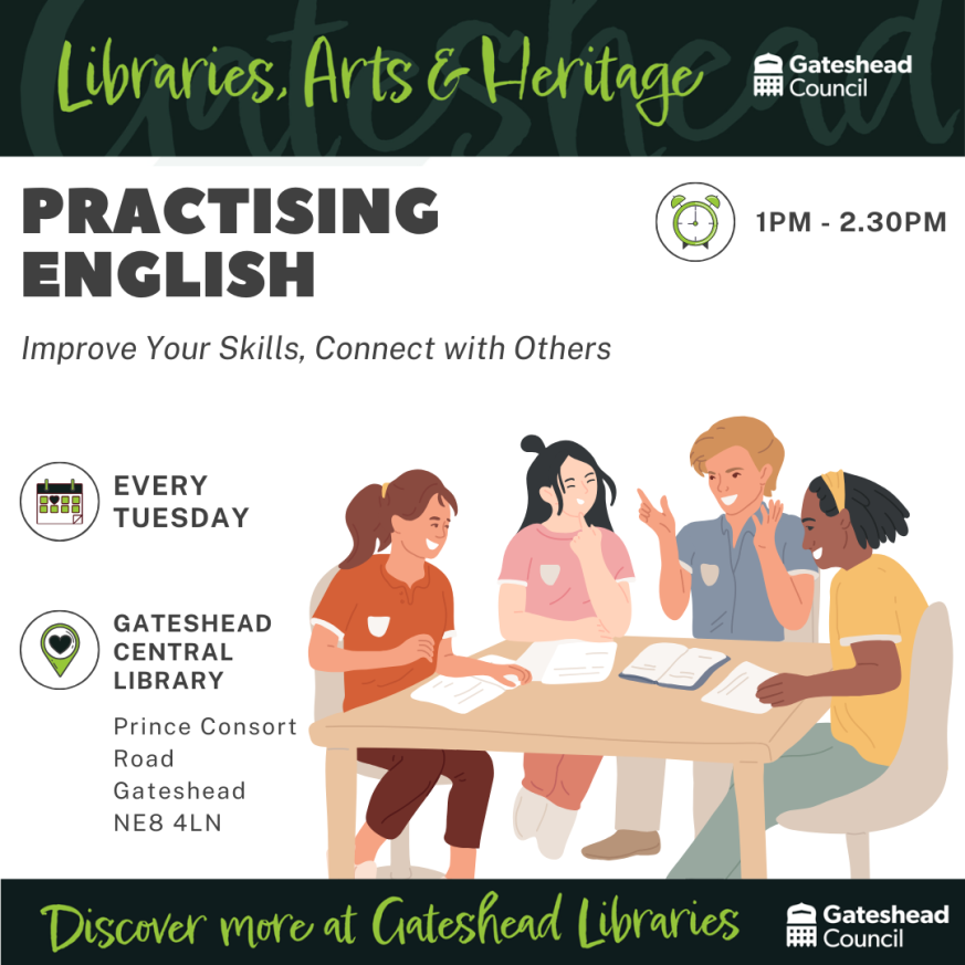 Practising English flyer