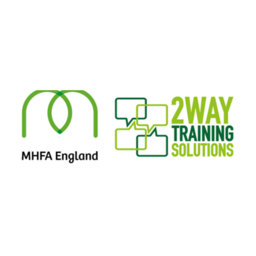 Logos for MHFA England and 2 Way Training Solutions