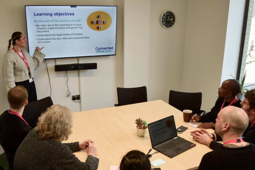 Group of people doing safeguarding training