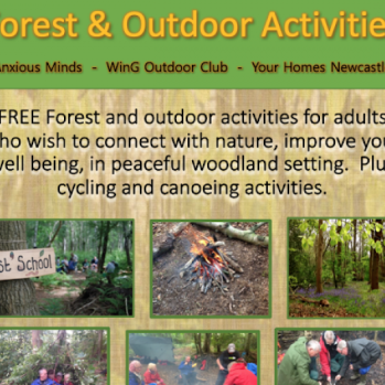 Poster showing different outdoor activities