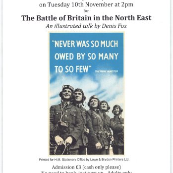 The Battle of Britain in the North East - an illustrated talk by Denis Fox