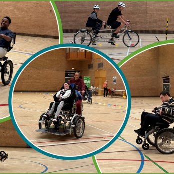 5 images showing different accessible bikes 