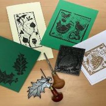Emerald Explorers: Seasonal Lino Print with Marcia Ley