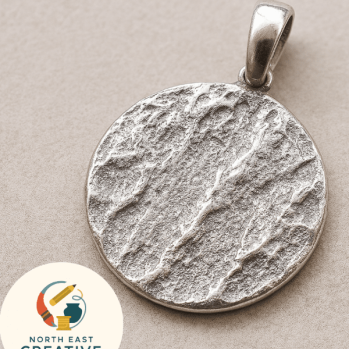 Pendant made from Silver Clay