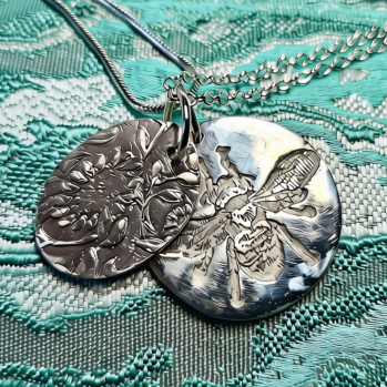 Silver Clay handmade Pendants