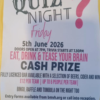 Quiz Night at Barley Mow Village Hall