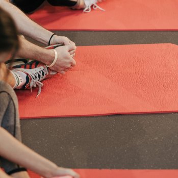 Group of people doing yoga