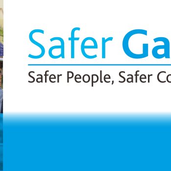 Poster with the words Safer Gateshead, safer people, safer communities