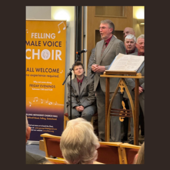 Image of Felling Male Voice Choir singing