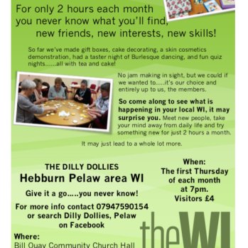 WI, Bill Quay, Pelaw, Heworth, Felling, Wardley, Hebburn, Women's Institute