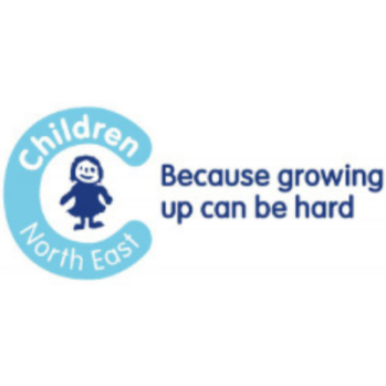 Large c shape with a child figure inside it. Strapline: Because growing up can be hard.