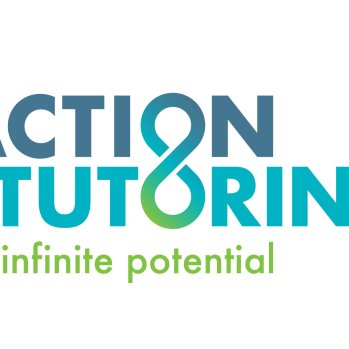 Action Tutoring logo linking the letters O in an infinity sign