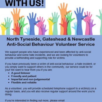 ASB Victim Support Volunteer Service - Flyer