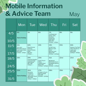 May Timetable 